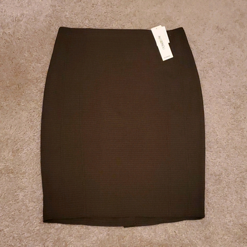 NWT Brown and Black Pencil Skirt